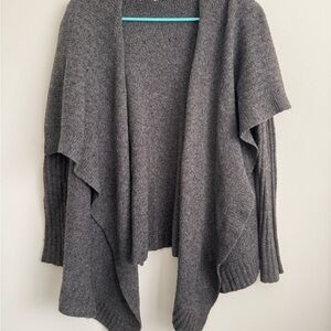 Abercrombie & Fitch Gray Waterfall Cardigan Sweater